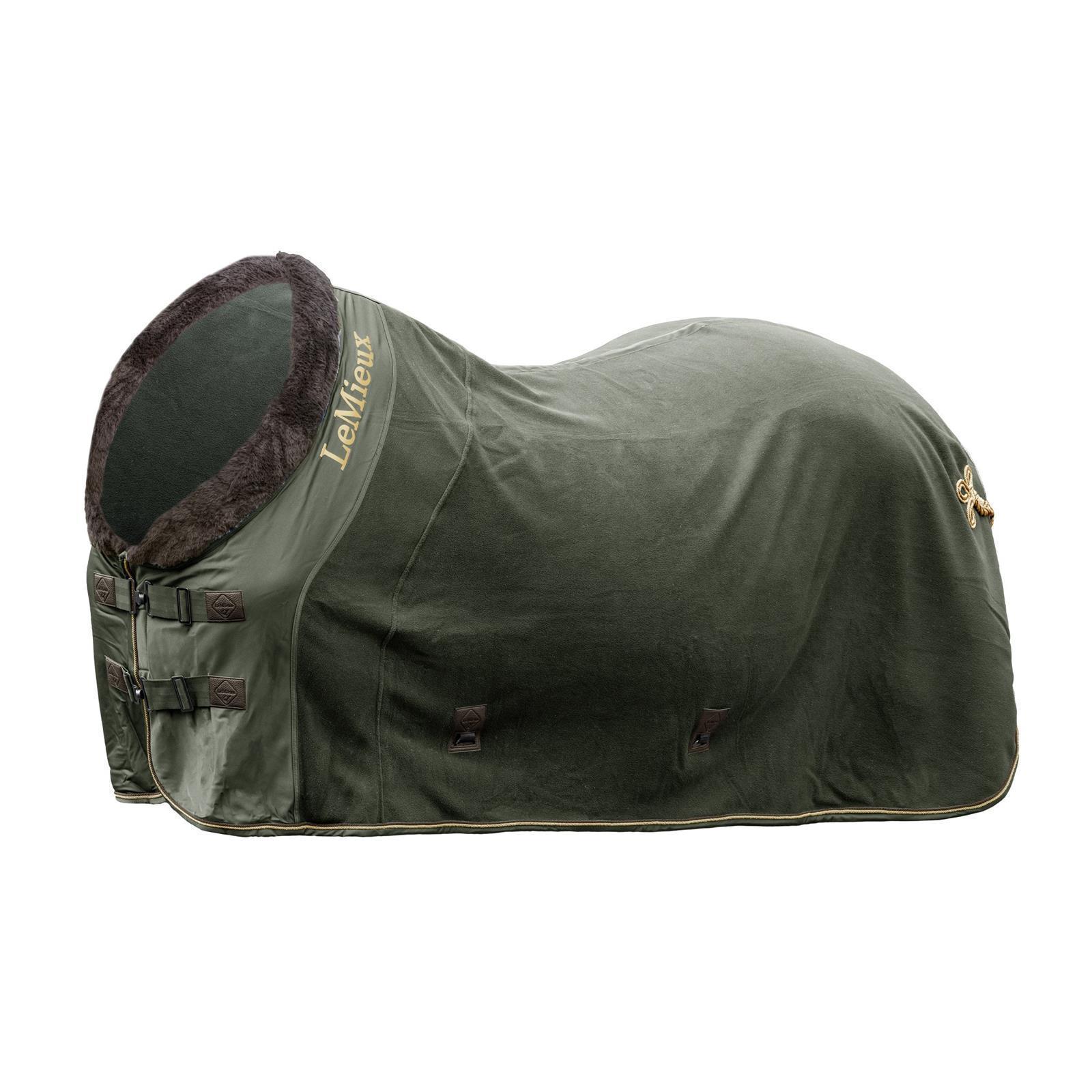Lemieux Fleece Decke Luxe Fleece Rug Oak Green/Brown 7,0" 165 cm