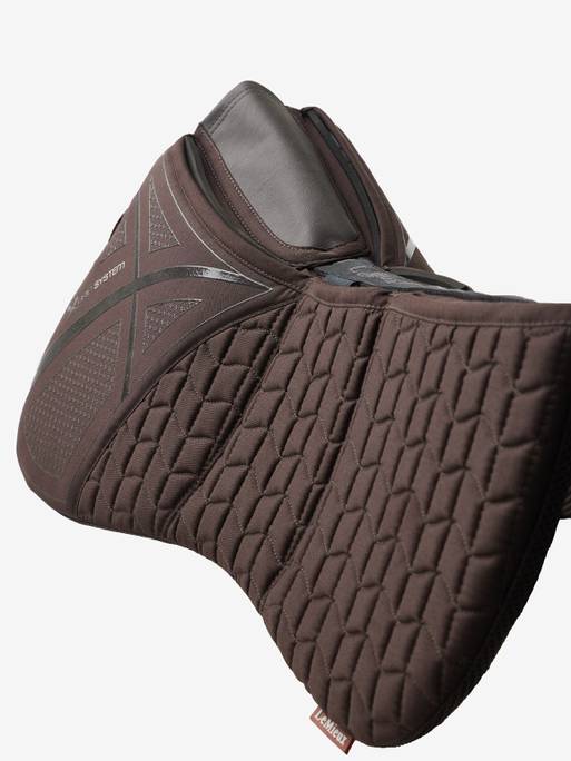 LeMieux ProSorb 3 Pocket Quilted Half Pad Brown L
