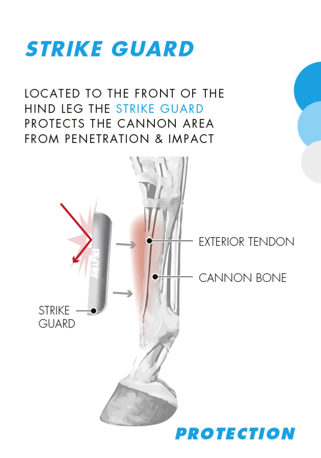 Premier Equine Air Trax Eventing Boots Geländegamasche hinten schwarz M
