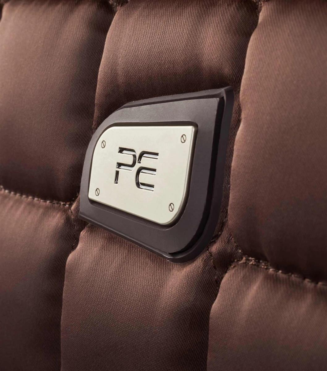 Premier Equine Capella Close Contact Merino Wool GP/Jump Square Full Brown/Natural Wool