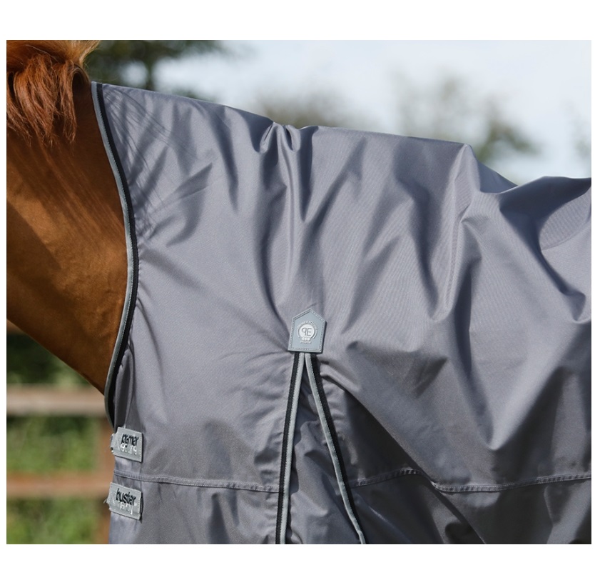 Premier Equine Weidedecke Buster Hardy 0g Half Neck Turnout Rug 7'3'' grey