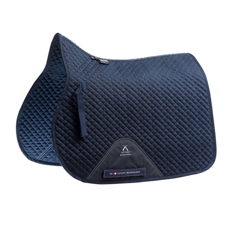 Premier Equine Schabracke Plain Cotton Saddle Pad GP/Jump Square Full brown