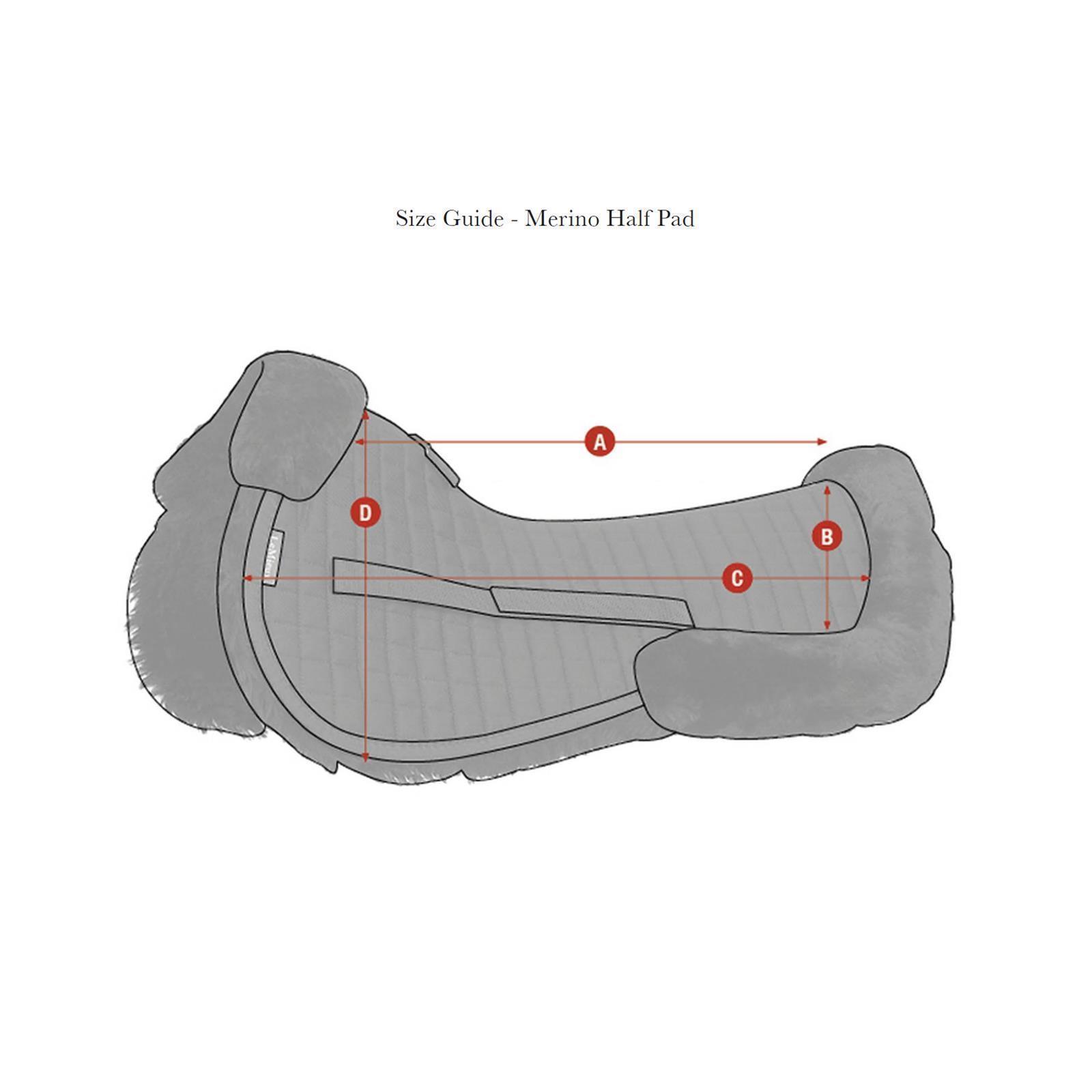 LeMieux Merino+ Half Pad Brown/Brown L