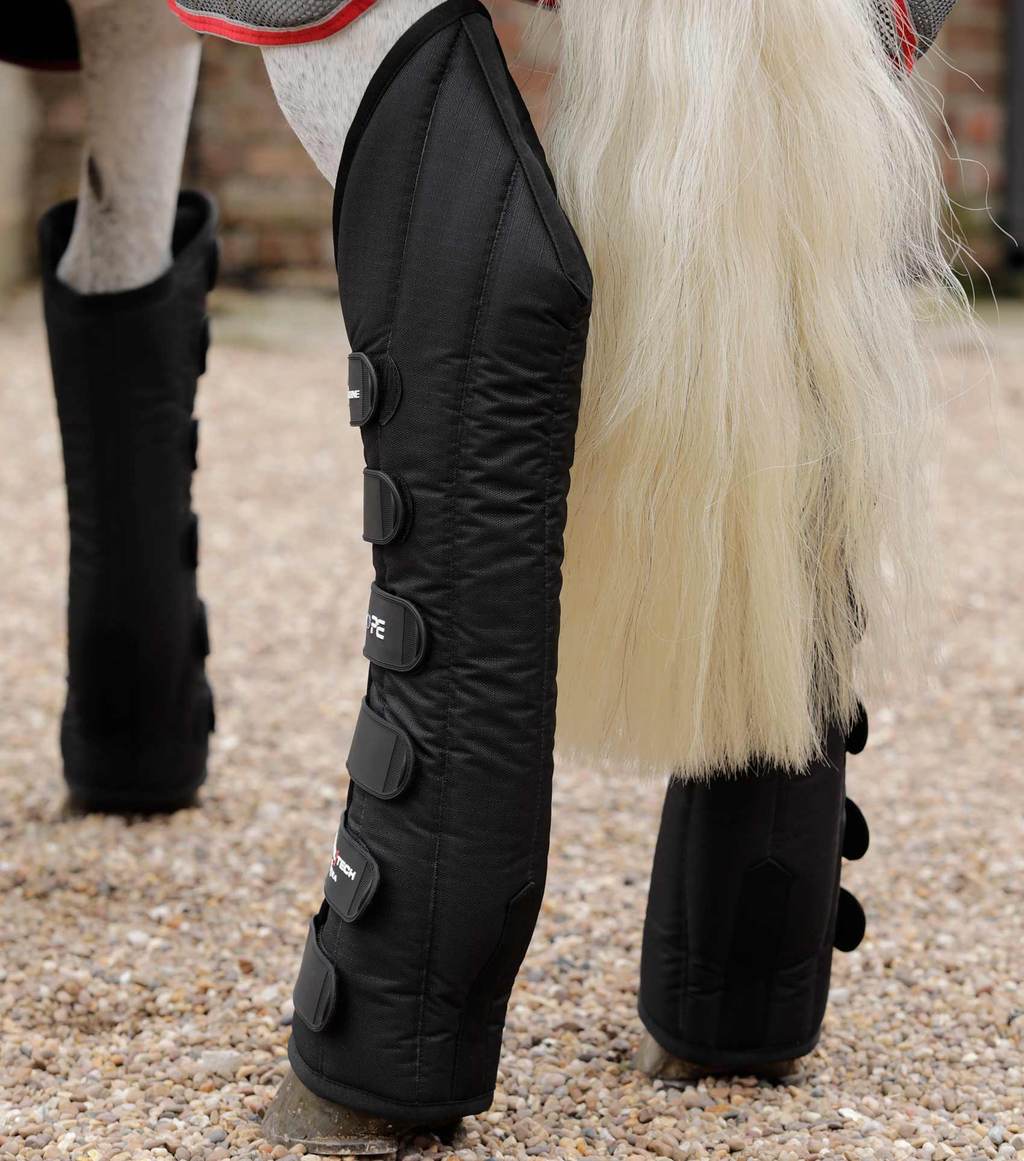 Premier Equine Transportgamaschen Travel-Tech Xtra Travel Boots L black