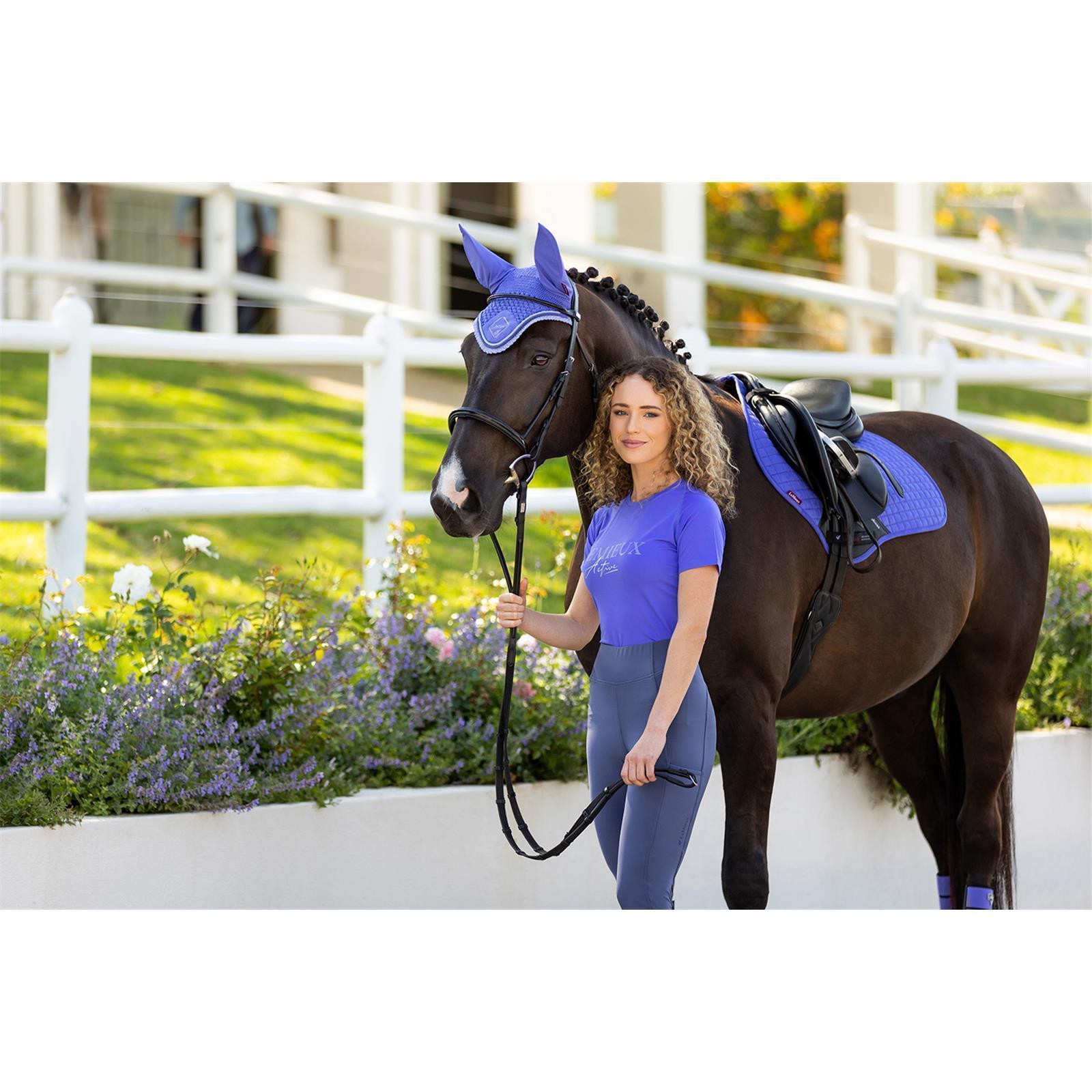 LeMieux Schabracke Luxury CC Square Bluebell L