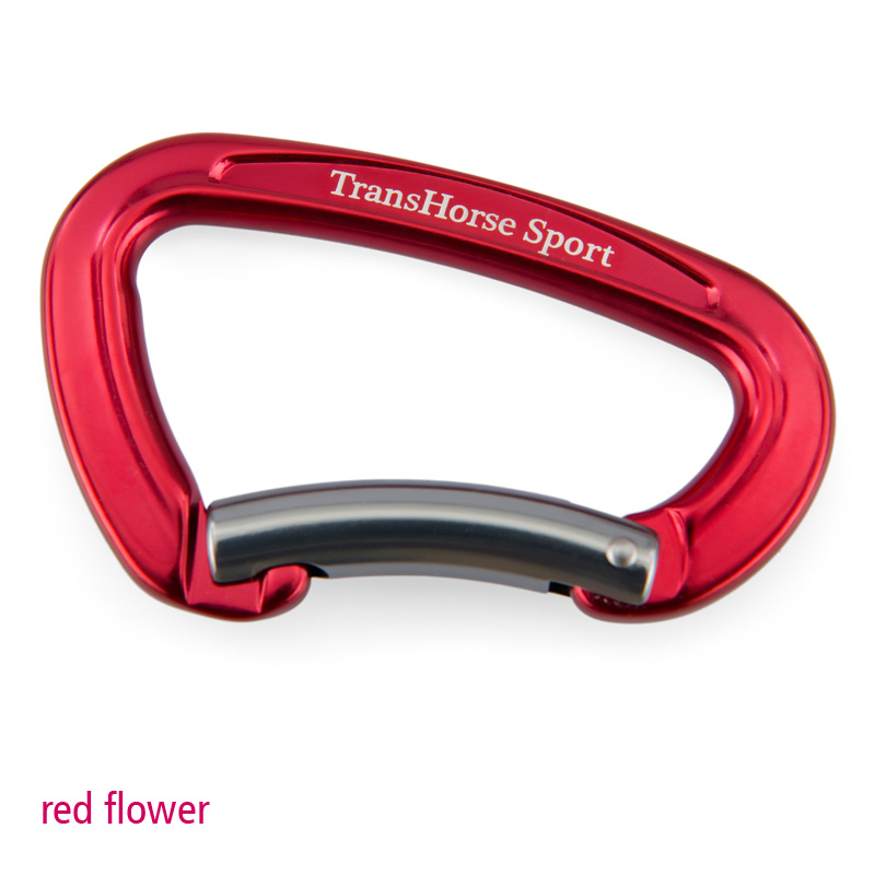 TransHorse Sport Aluminium Karabiner red  flower