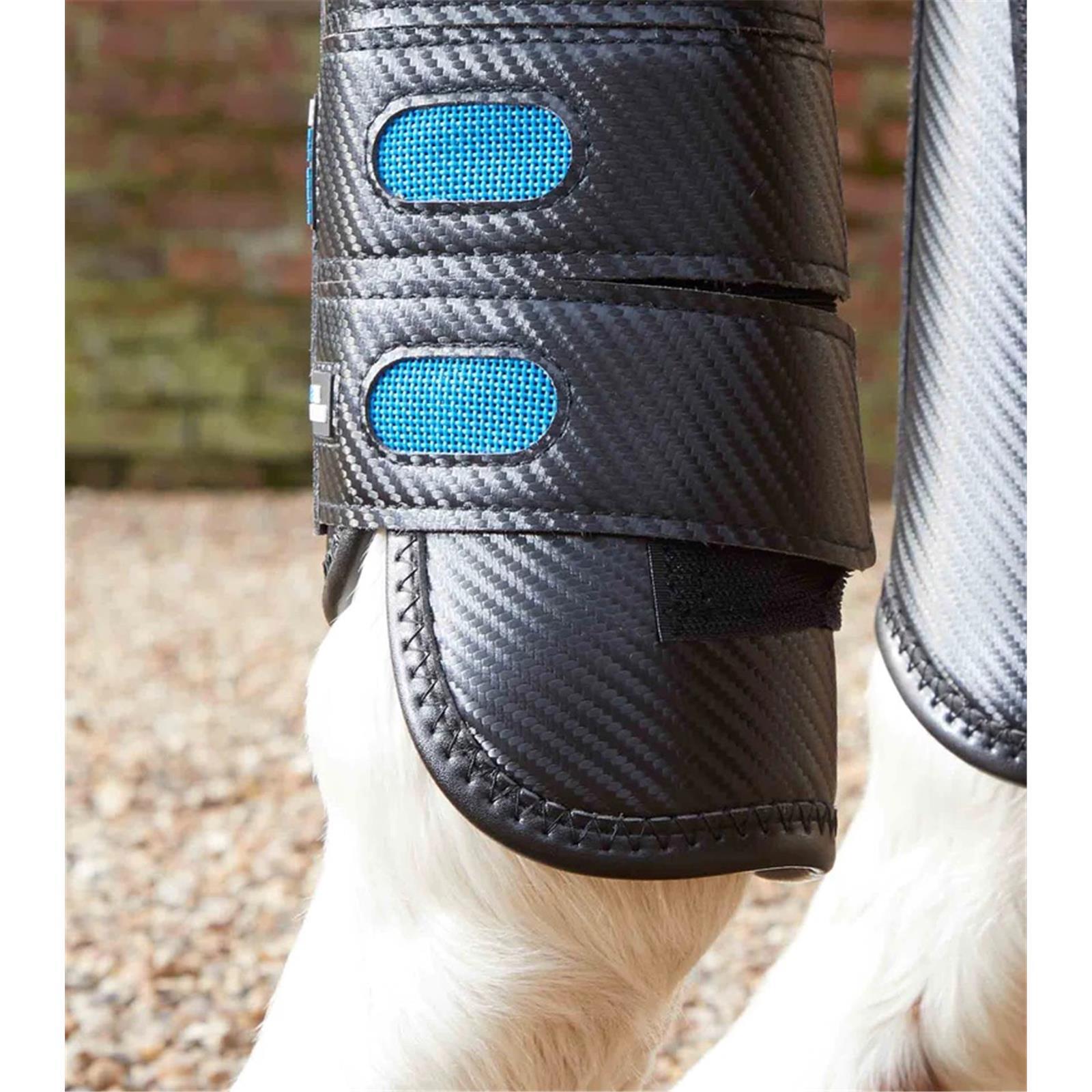 Premier Equine Air Cooled Super Lite Carbon Tech Eventing/Racing Boots Front black L