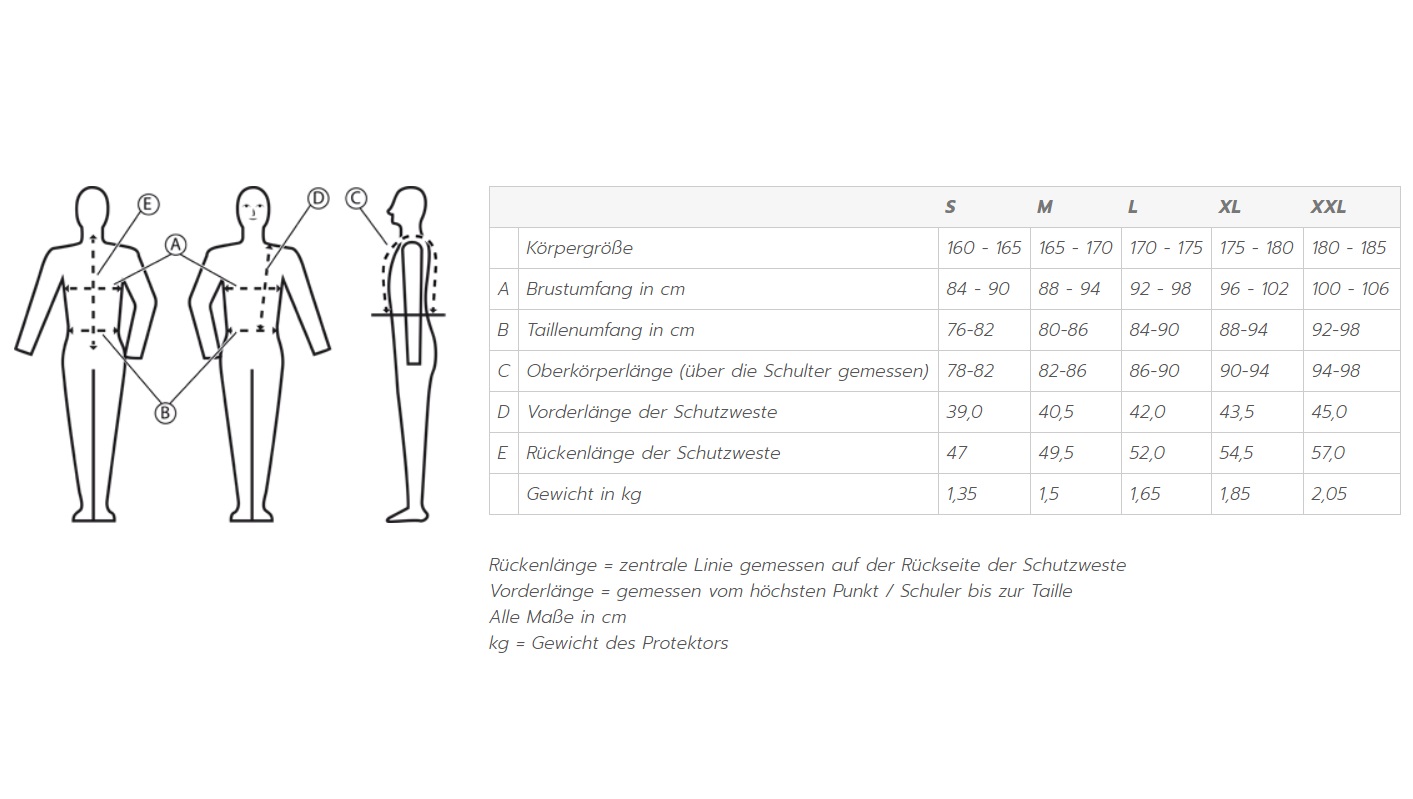 Komperdell Sicherheitsweste BETA Level 3 Regular-Fit Frontzipp XXL
