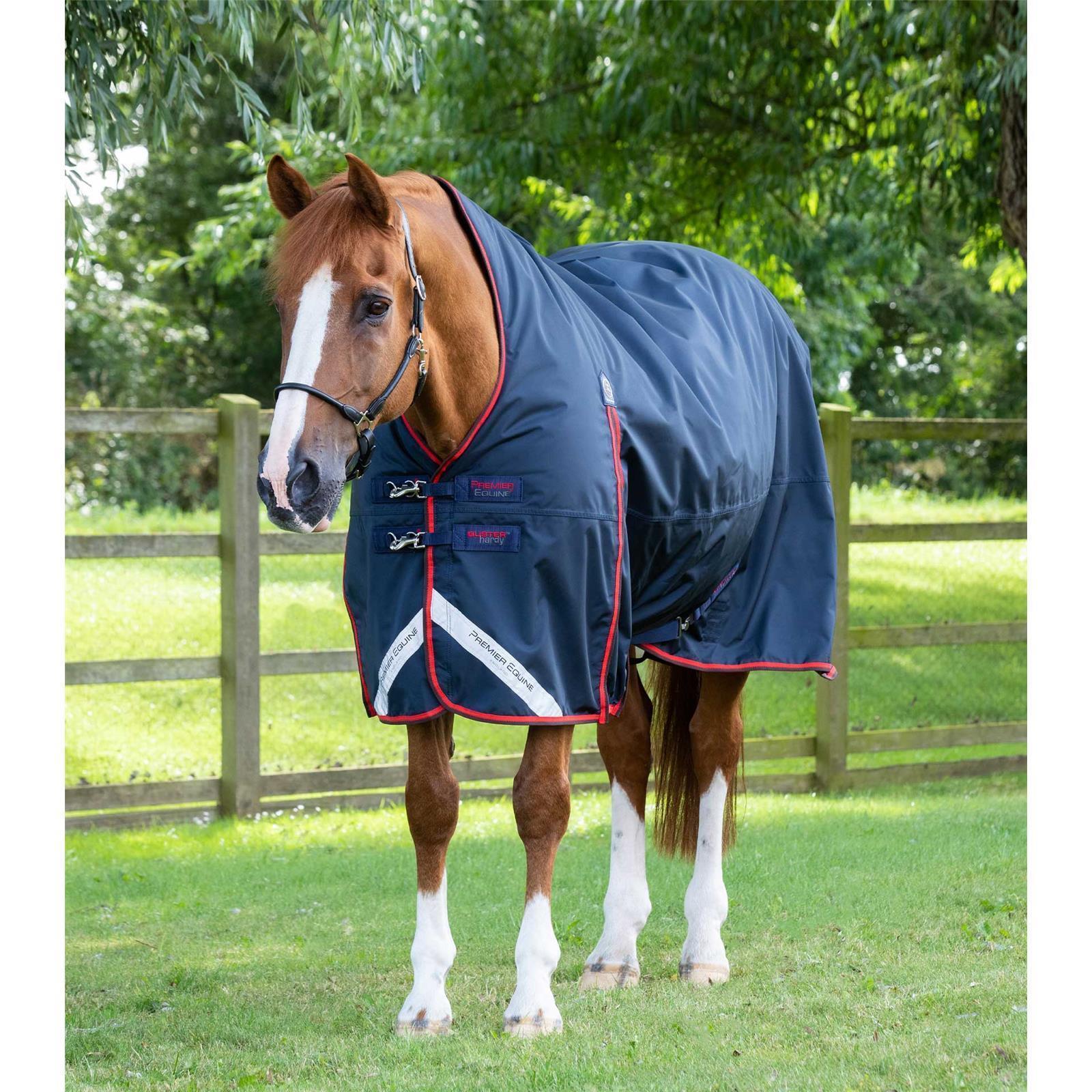 Premier Equine Buster Hardy 200g Half Neck Turnout Rug Navy 6´3 (Stockmaß 162 - 167 cm