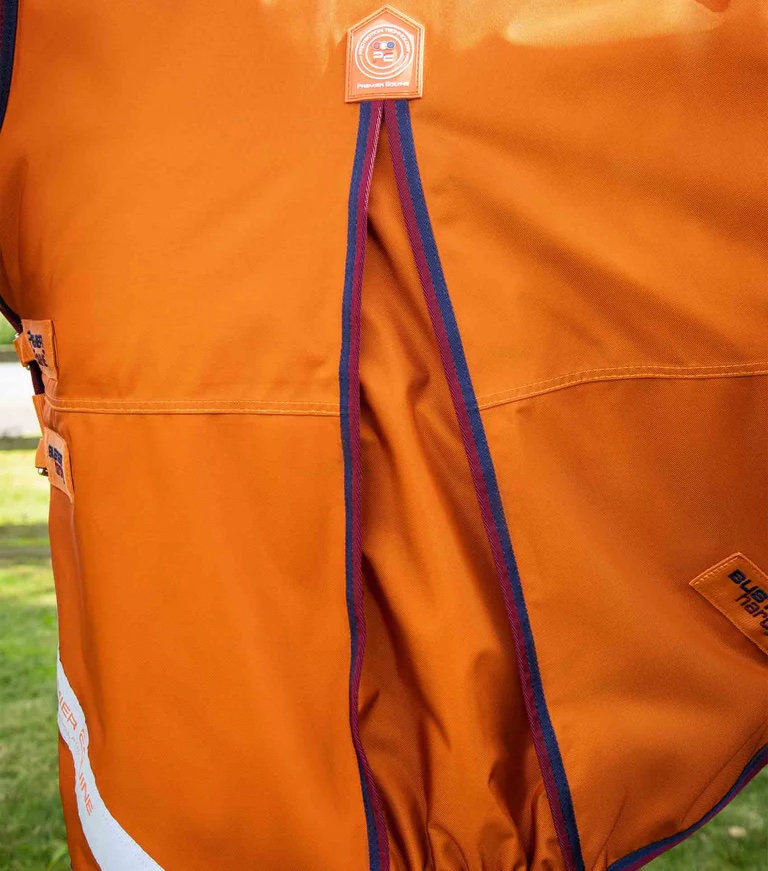 Premier Equine Buster Hardy 200g Half Neck Turnout Rug Orange 6´9 (Stockmaß 173 -178 cm)