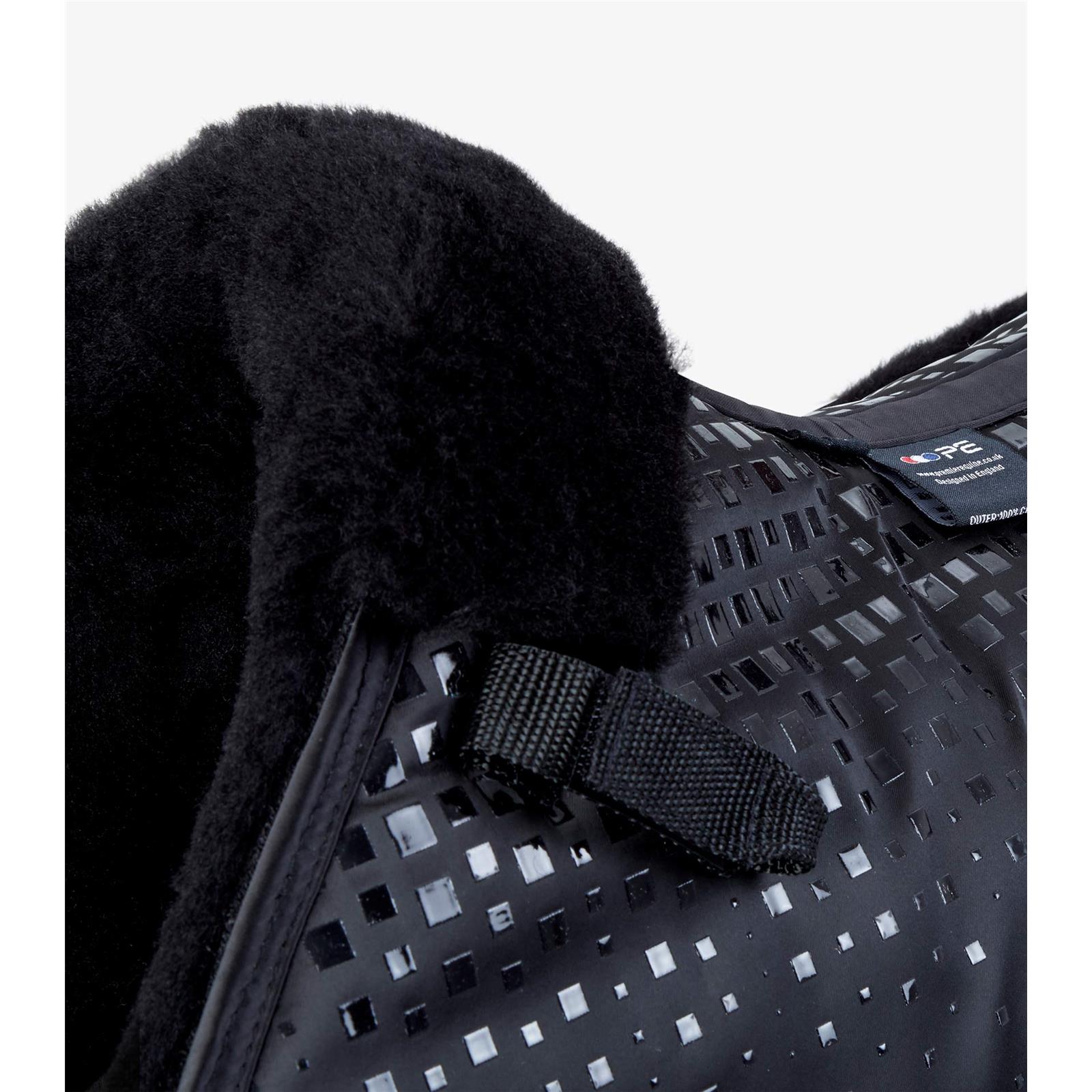 Premier Equine Capella Close Contact Merino Wool GP/Jump Square Full Black/Black Wool