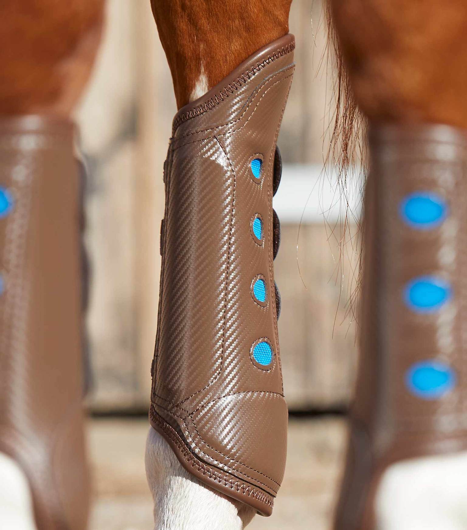 Premier Equine Carbon Tech Air Cooled Eventing Boots Hind brown L