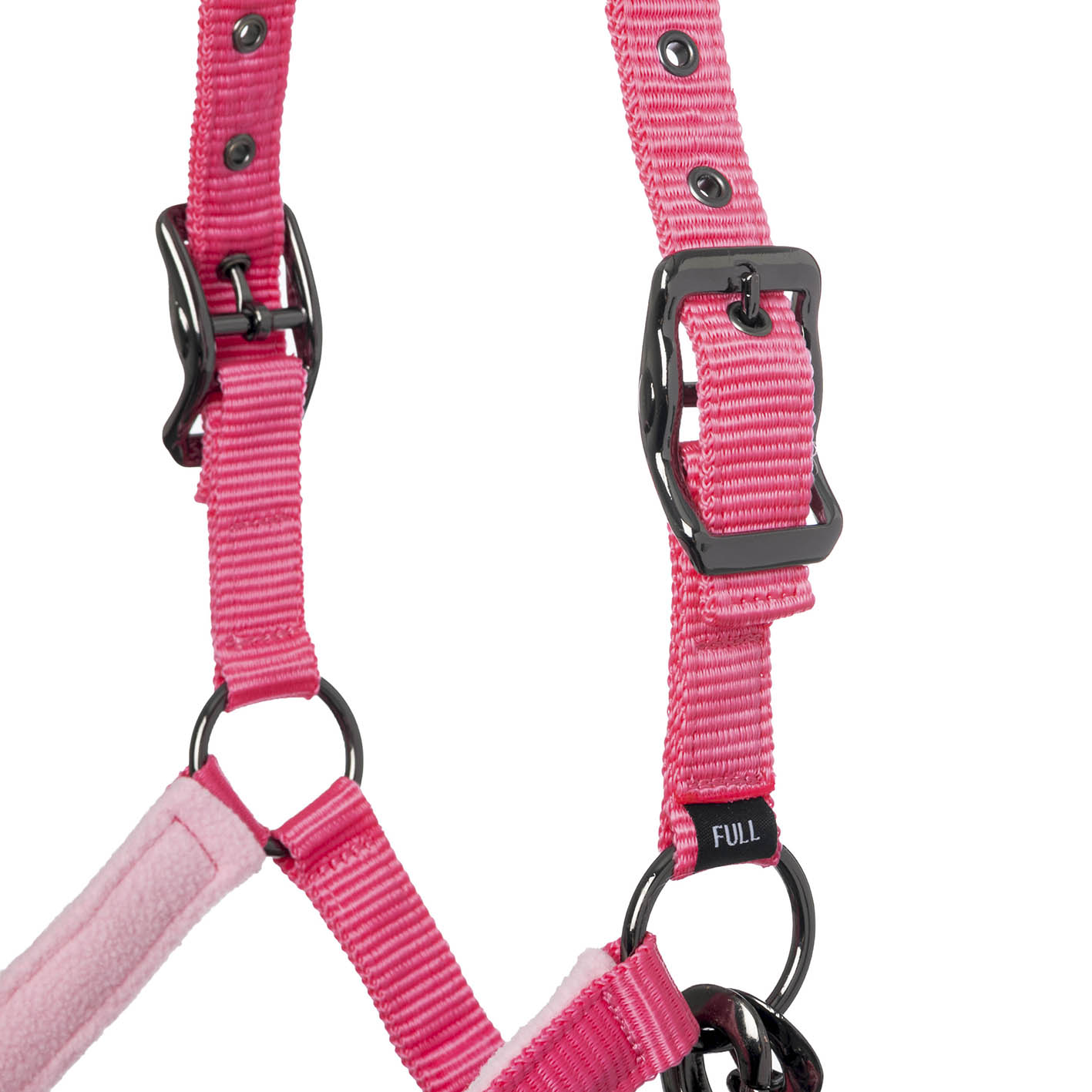 LeMieux Halfter mit Strick Vogue Fleece Headcollar & Rope Watermelon X-Full