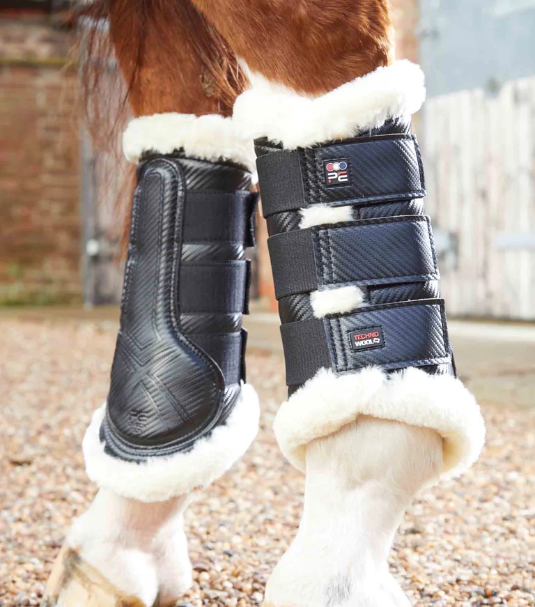 Premier Equine Techno Wool Brushing Boots schwarz XL