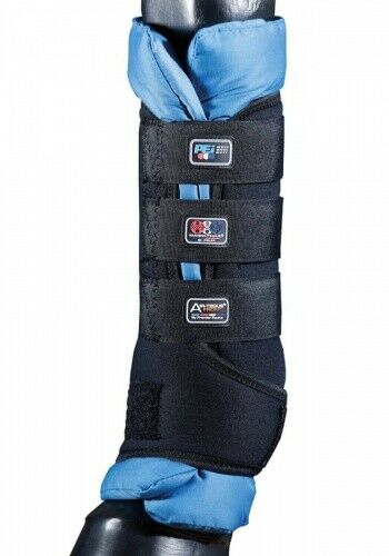 Premier Equine Stallgamaschen Magni-Teque Magnetic Boot Wraps M Schwarz/Blau