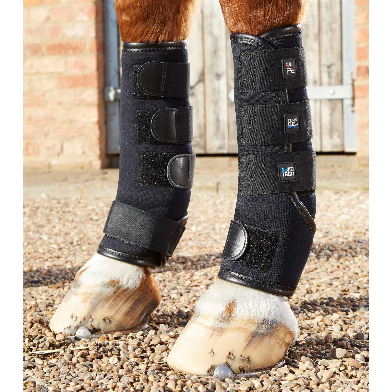 Premier Equine Turnout Boots Outdoor- und Paddock Gamasche L Black