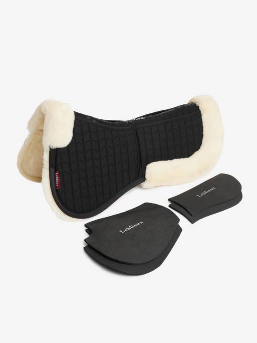 LeMieux Merino+ Prosorb 2 Pocket Half Pad Black/natural M