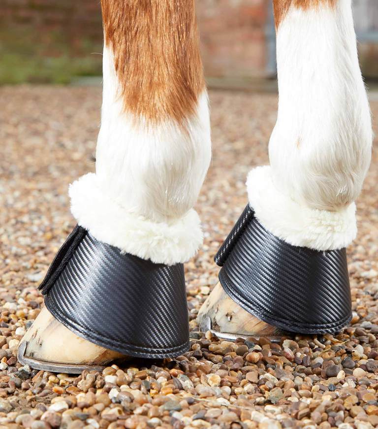 Premier Equine Hufglocken Carbon Tech Techno Wool Over Reach Boots XXL black
