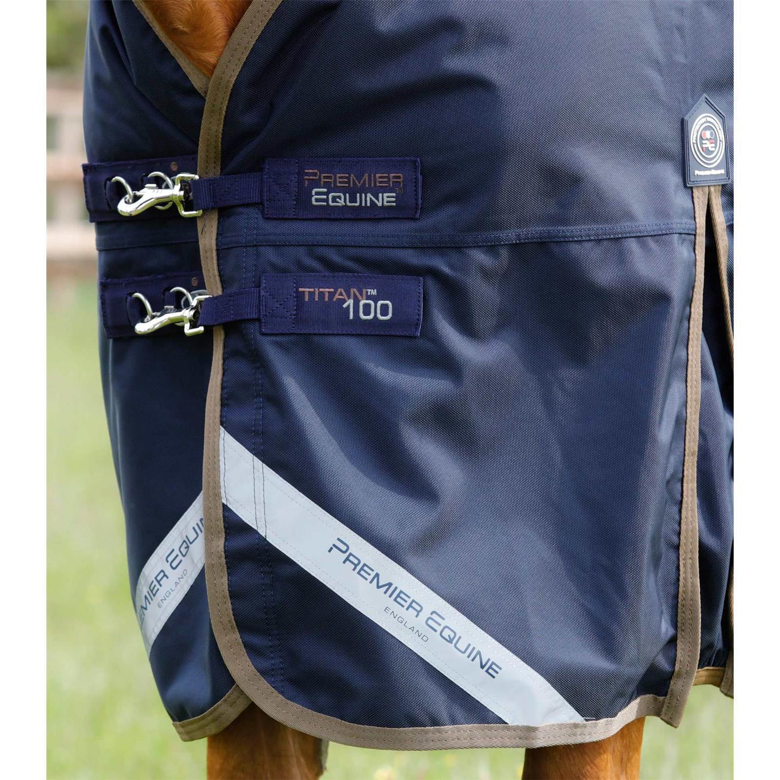 Premier Equine Weidedecke Titan 100 Turnout Rug 6'0'' / 130cm black