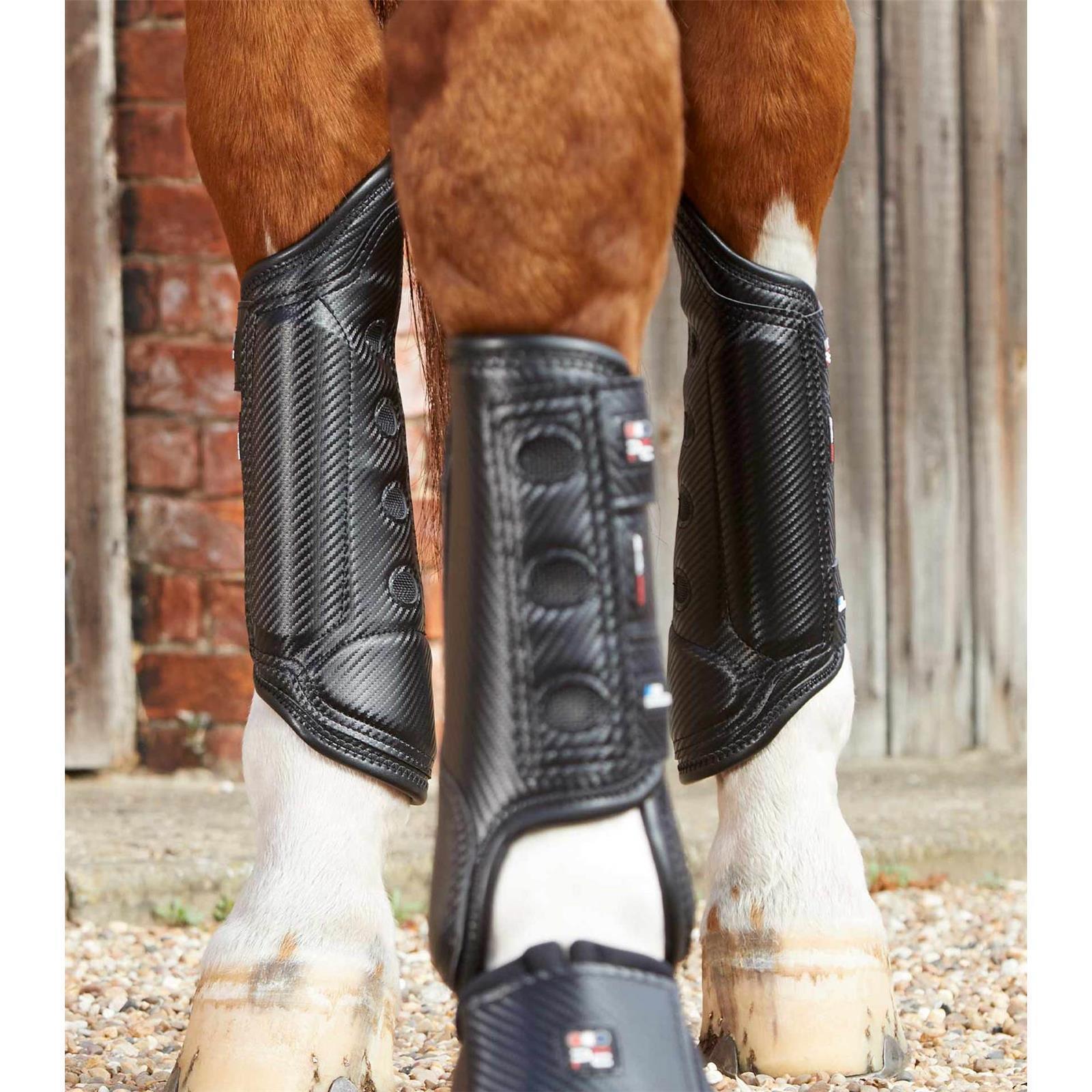 Premier Equine Carbon Tech Air Cooled Eventing Boots Front black L