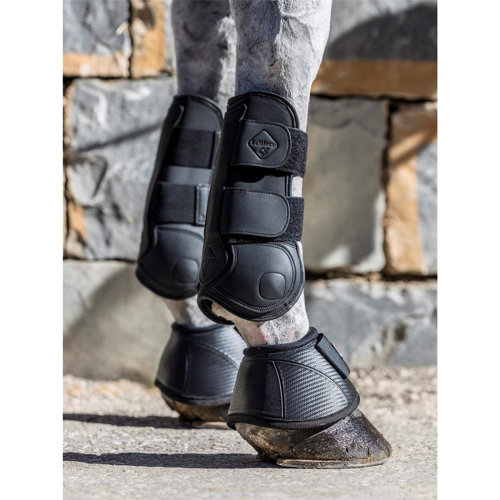 LeMieux Capella Leather Tendon Boots Black Full