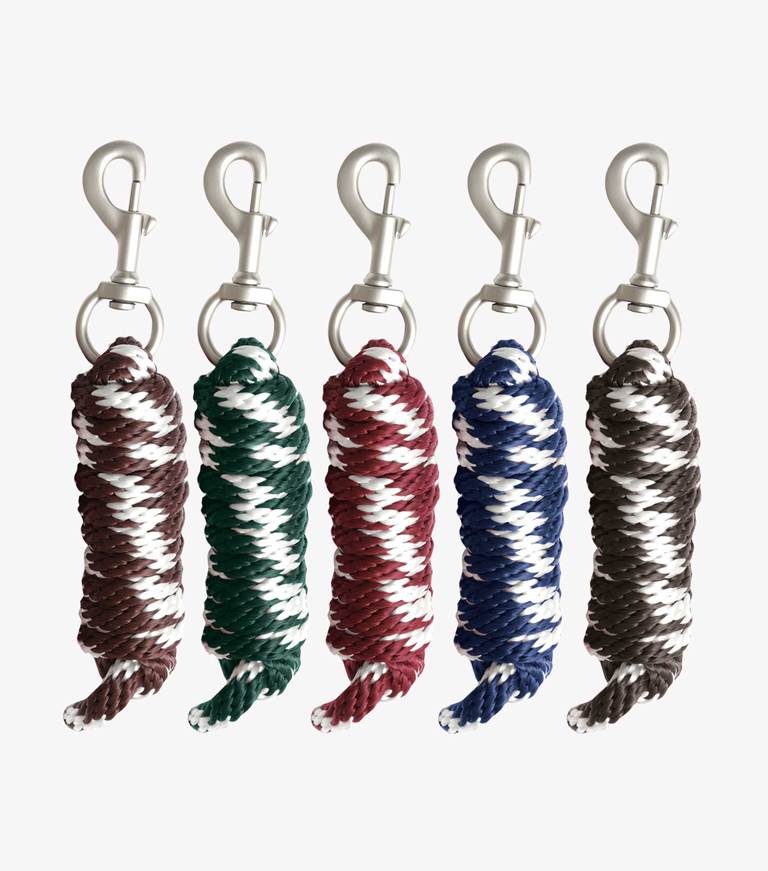 Premier Equine Führstrick Horse Lead Rope black / white