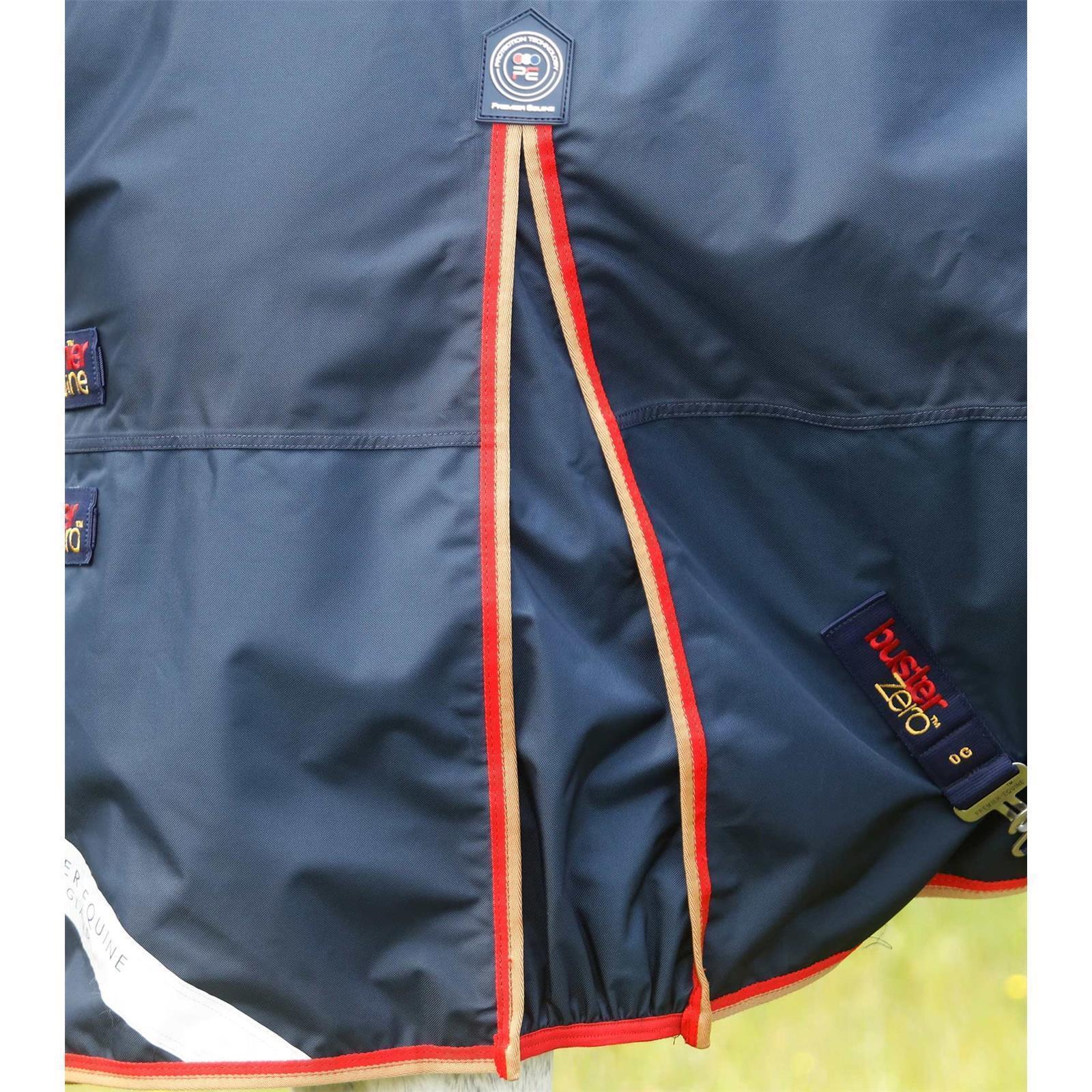 Premier Equine Weidedecke Buster Zero Turnout Rug with Classic Neck Cover navy 6'3'' / 135cm