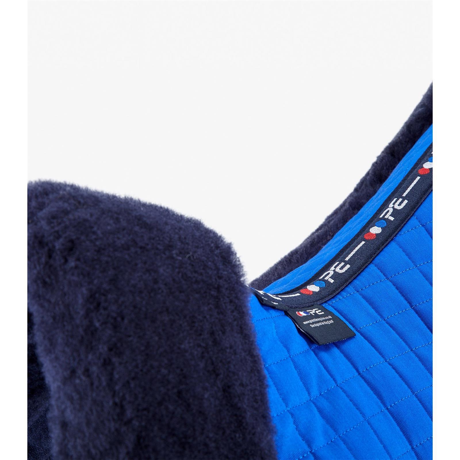 Premier Equine Close Contact Merino Wool European Saddle Pad Dressage Square Full royal blue / navy