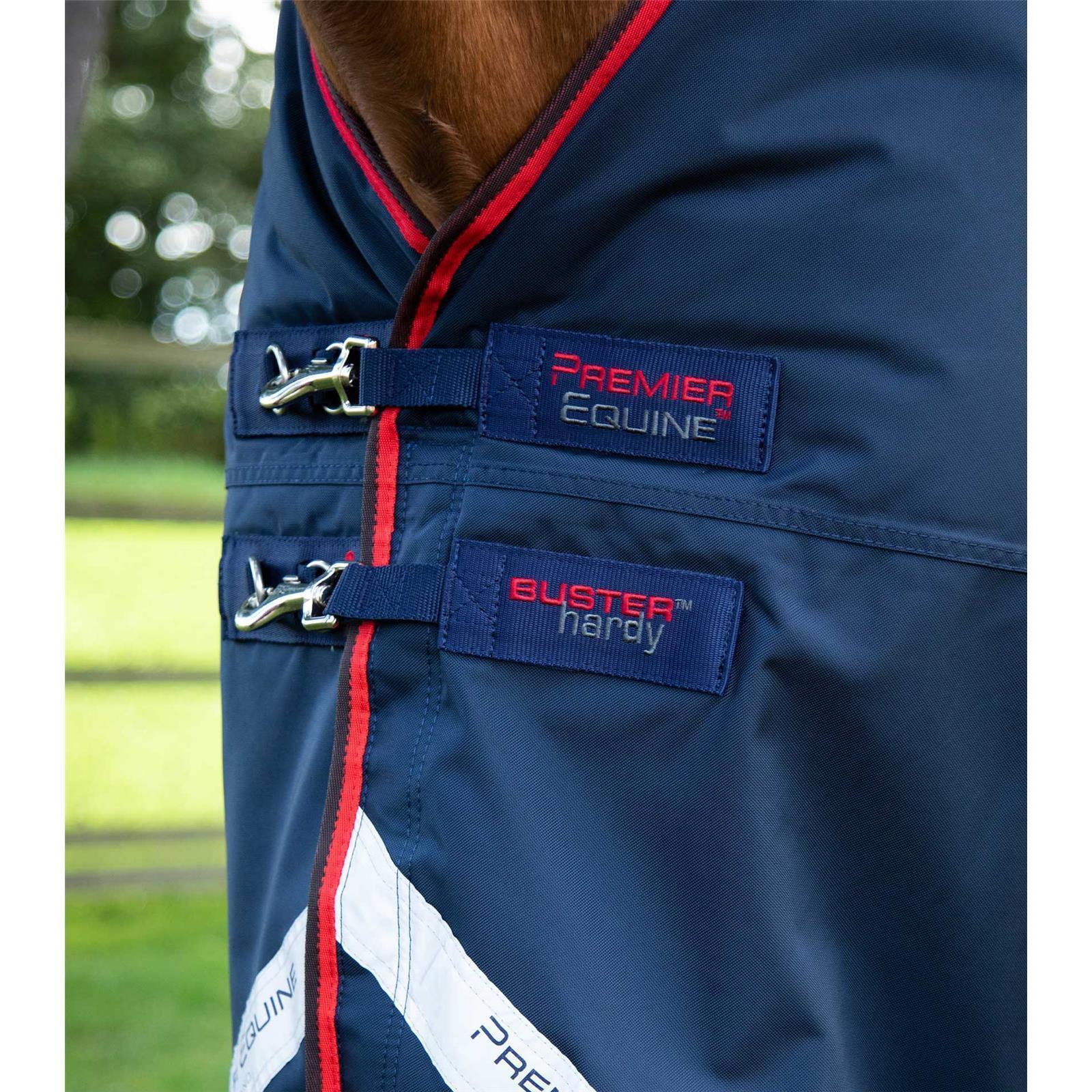 Premier Equine Buster Hardy 200g Half Neck Turnout Rug Navy 7´0 (Stockmaß 178 - 183 cm)