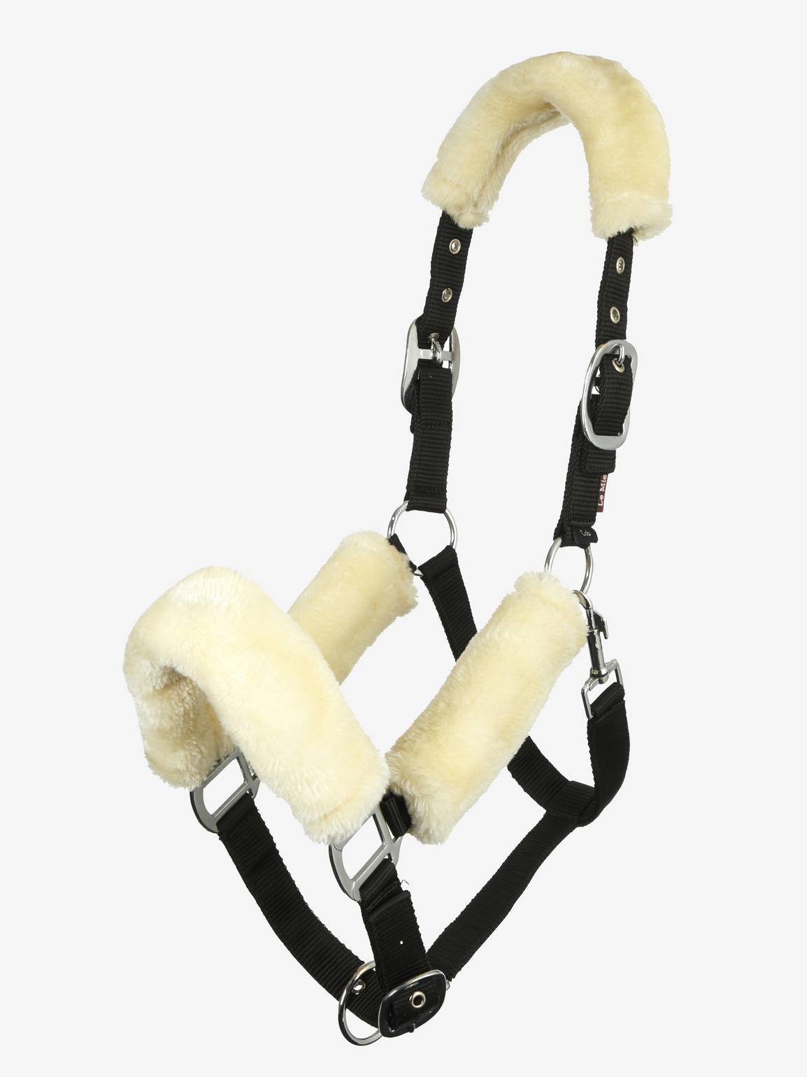 LeMieux Halfter Comfort Fleece Headcollar Black/Natural Cob