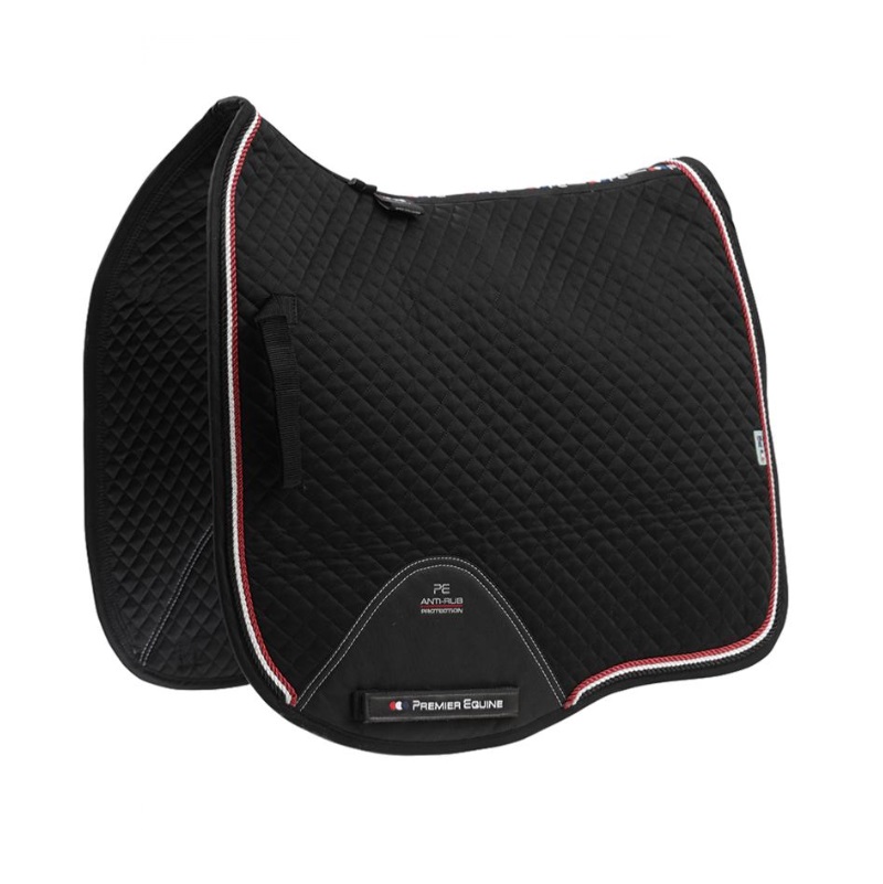 Premier Equine Schabracke European Cotton Saddle Pad - Dressage Square Full red