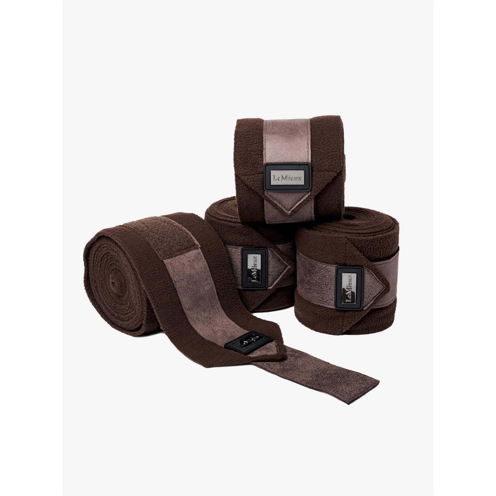 LeMieux Rhone Polo Bandages Fleecebandagen Espresso