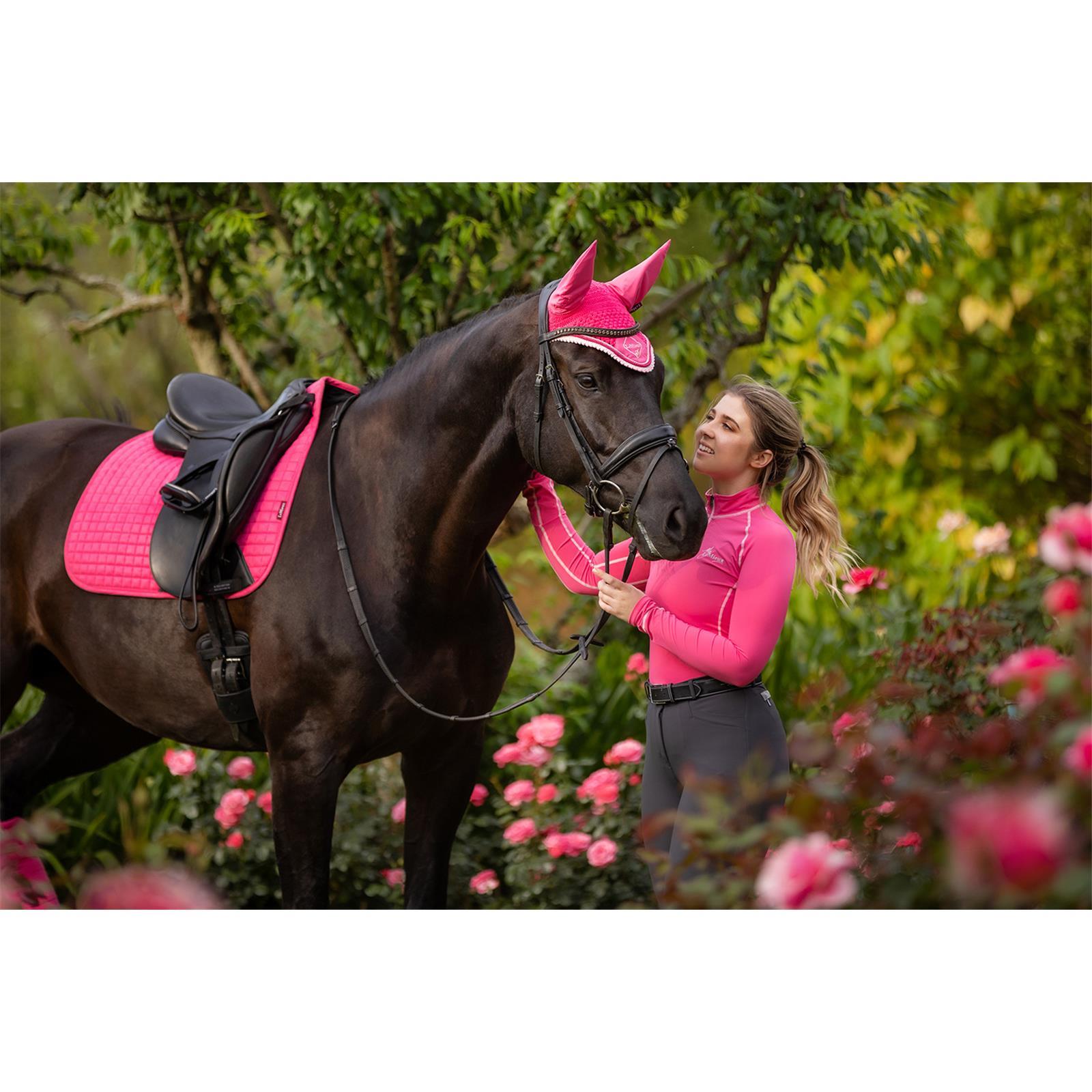 LeMieux Suede Dressage Square Schabracke Watermelon L