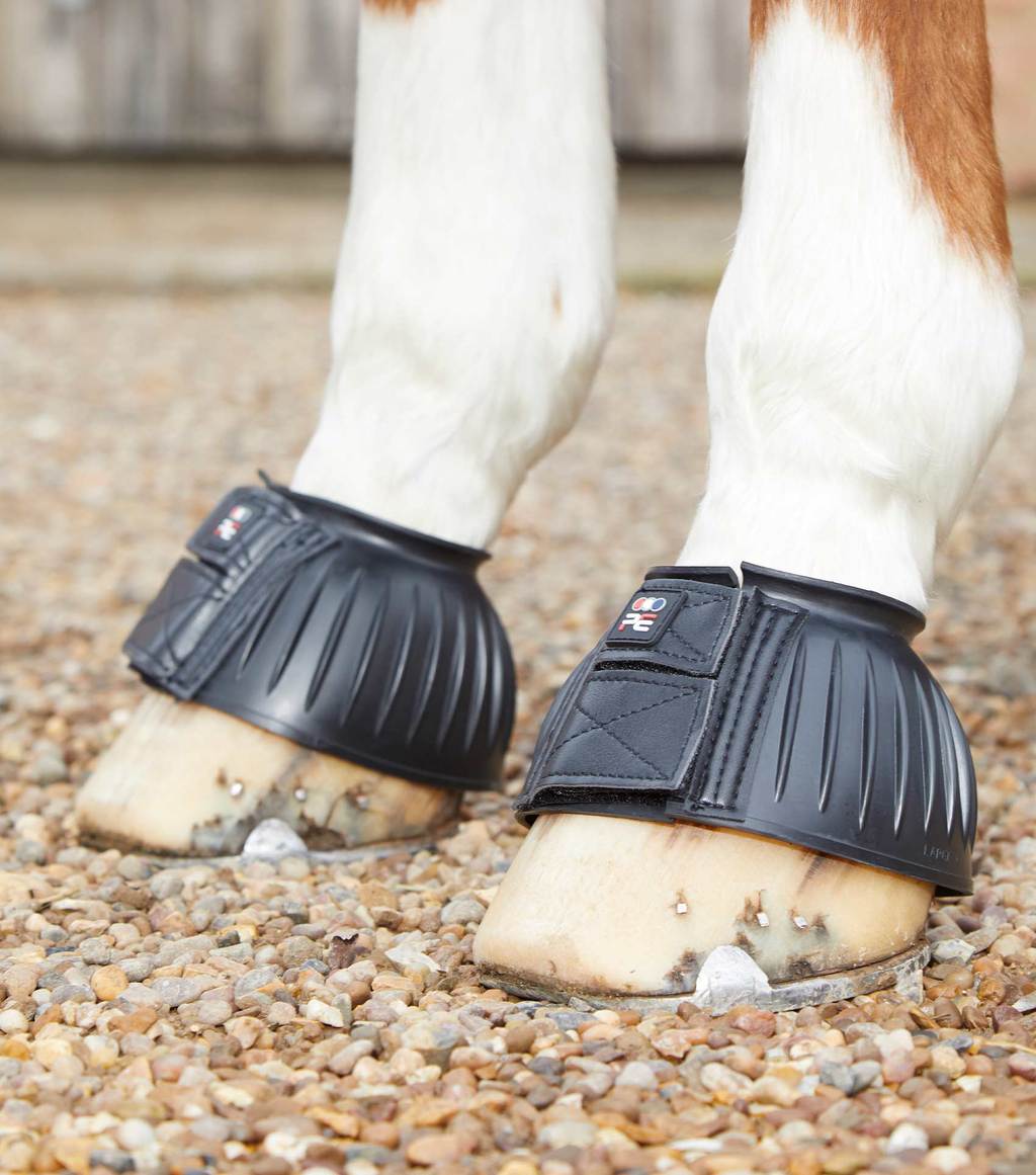 Premier Equine Rubber Bell Over Reach Boots Gummi Hufglocken XL schwarz