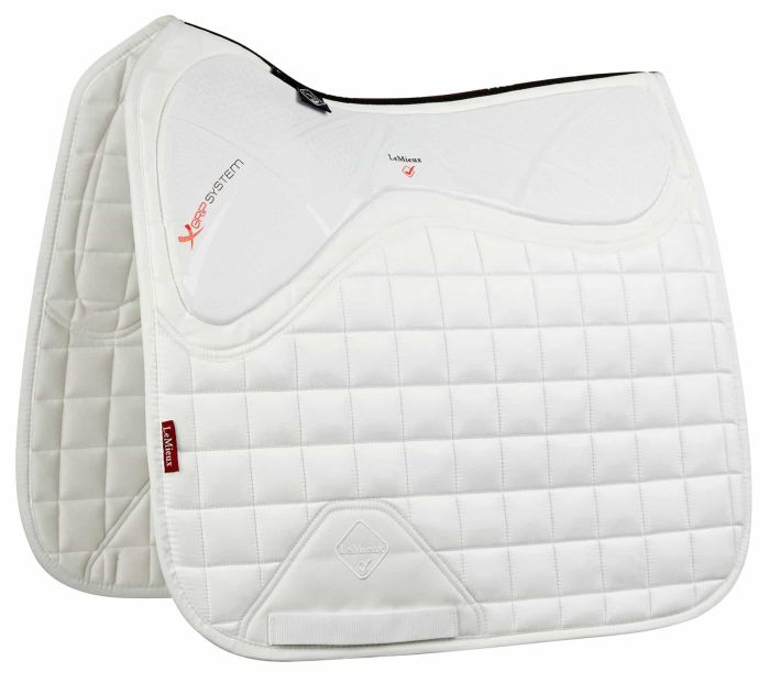 LeMieux Schabracke X-grip Dressage Square White L