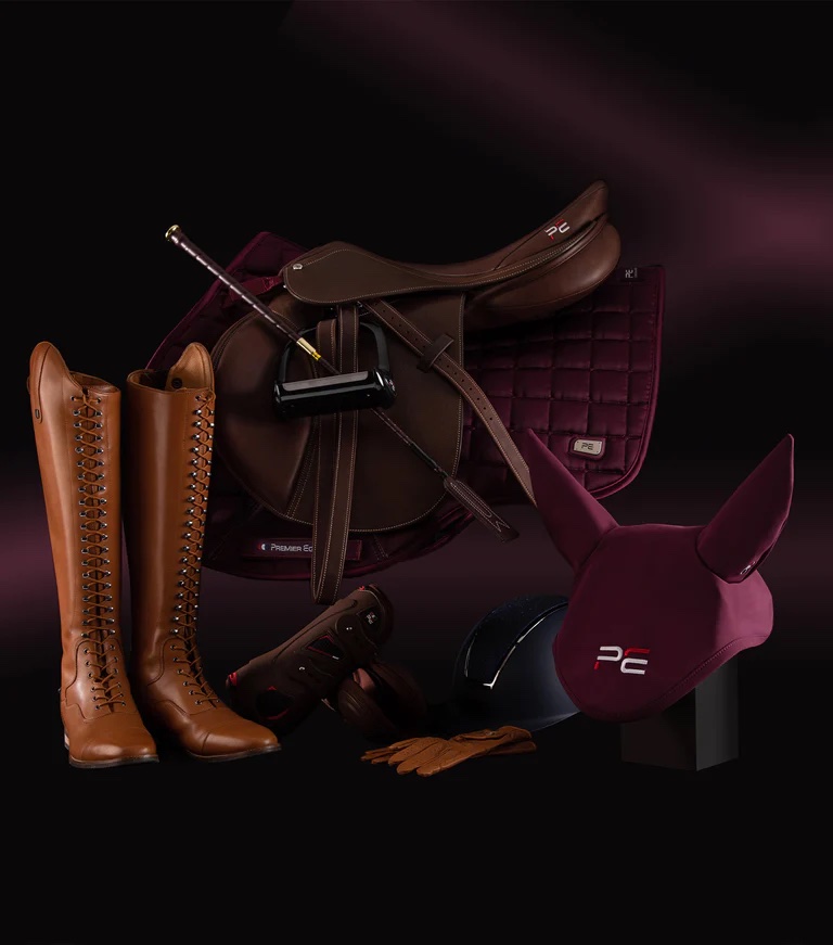 Premier Equine Alberta CC Satin GP/Jump Square Full Wine