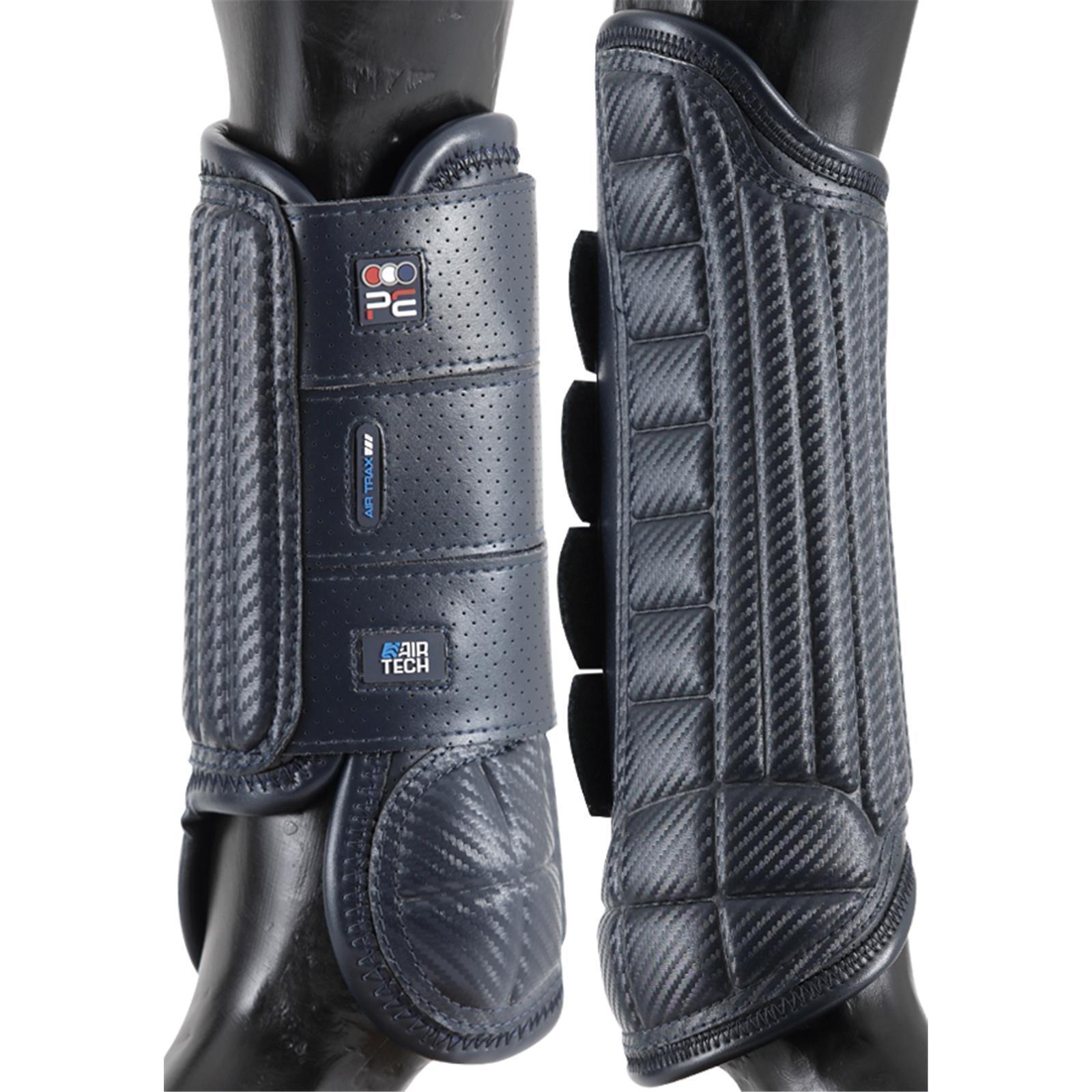Premier Equine Carbon Tech Air Flex Eventing Boots Front navy M