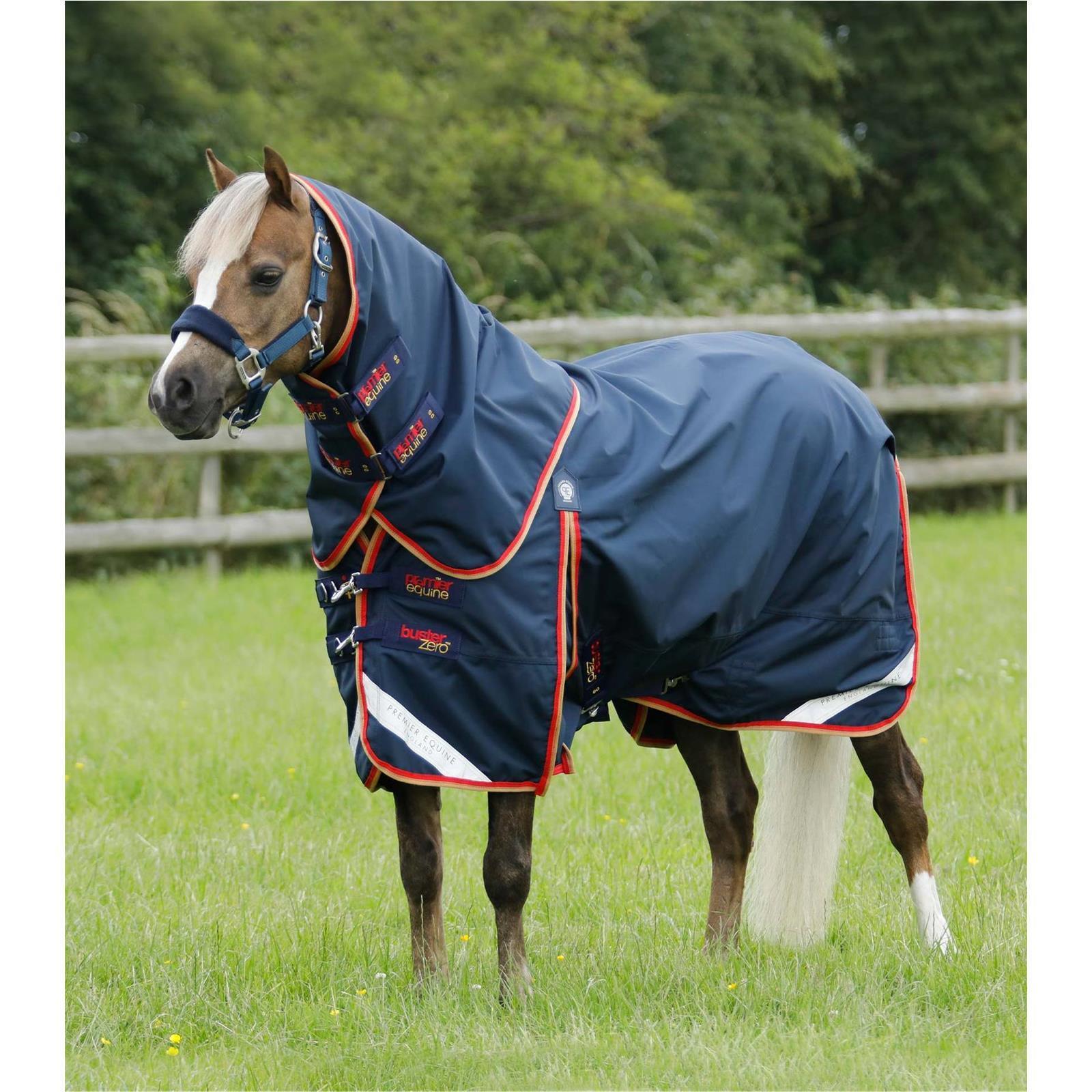 Premier Equine Weidedecke Pony Buster Zero 0g Turnout Rug 5'3'' 120cm navy