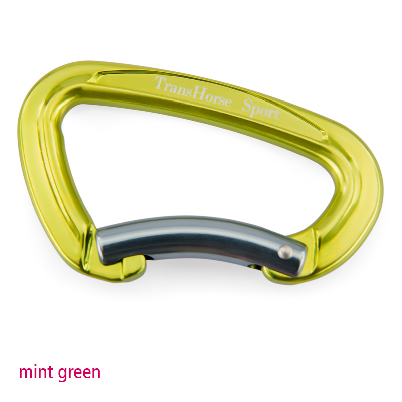 TransHorse Sport Aluminium Karabiner mint green
