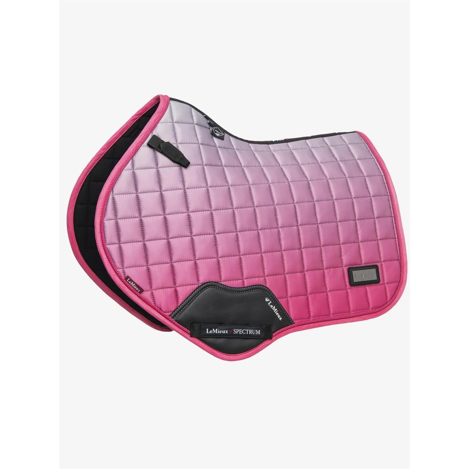 LeMieux Schabracke Spectrum Close Contact Square Grey/Watermelon L
