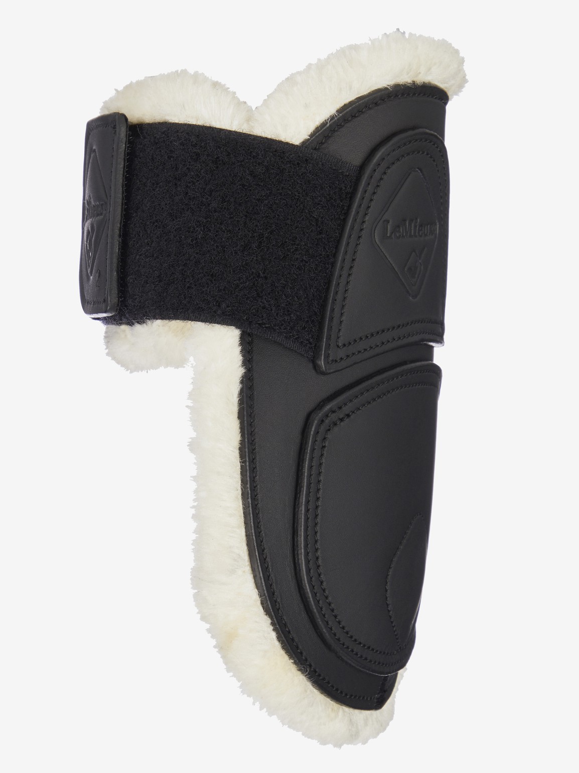LeMieux Capella Comfort Leather Fetlock Boots Black Full