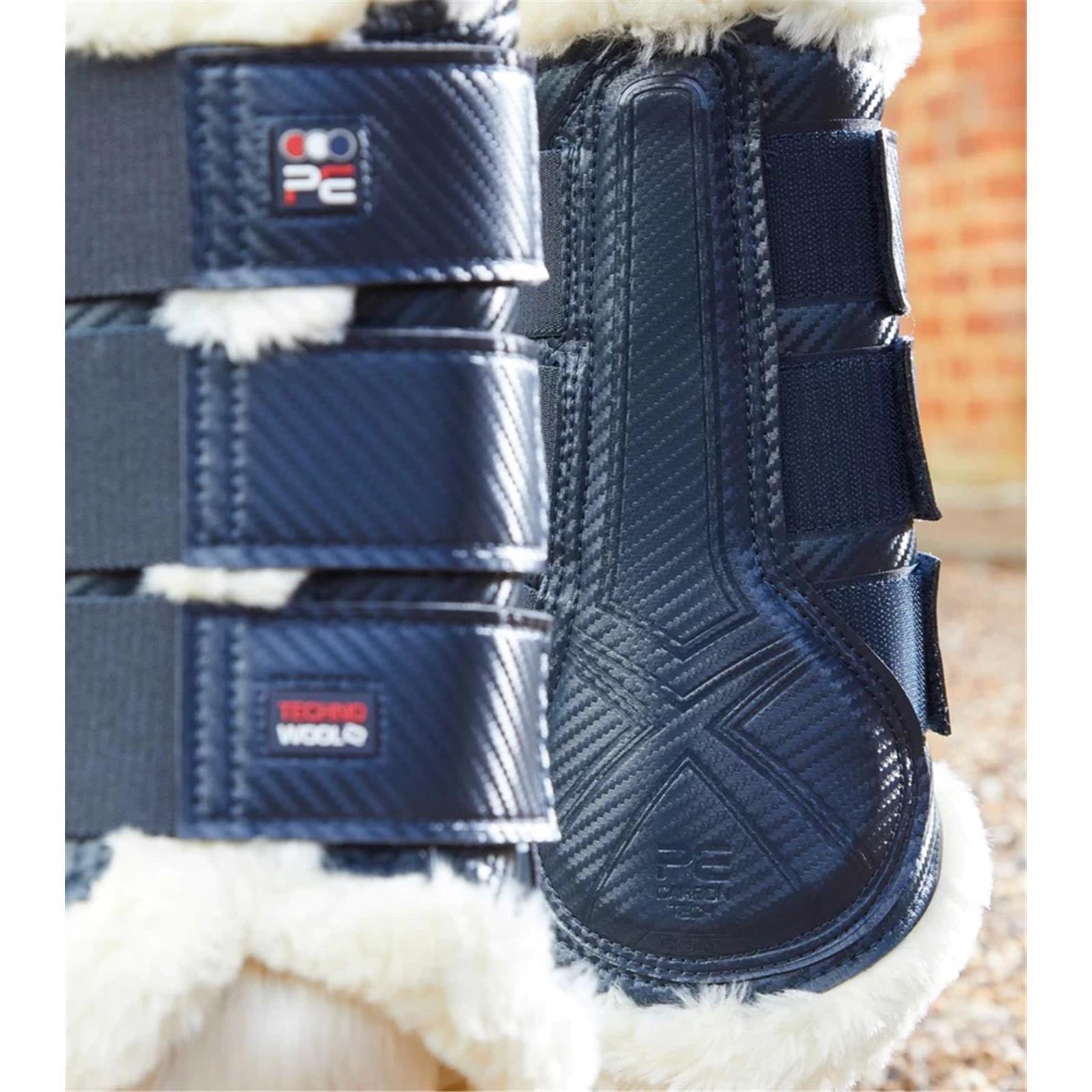 Premier Equine Techno Wool Brushing Boots navy L