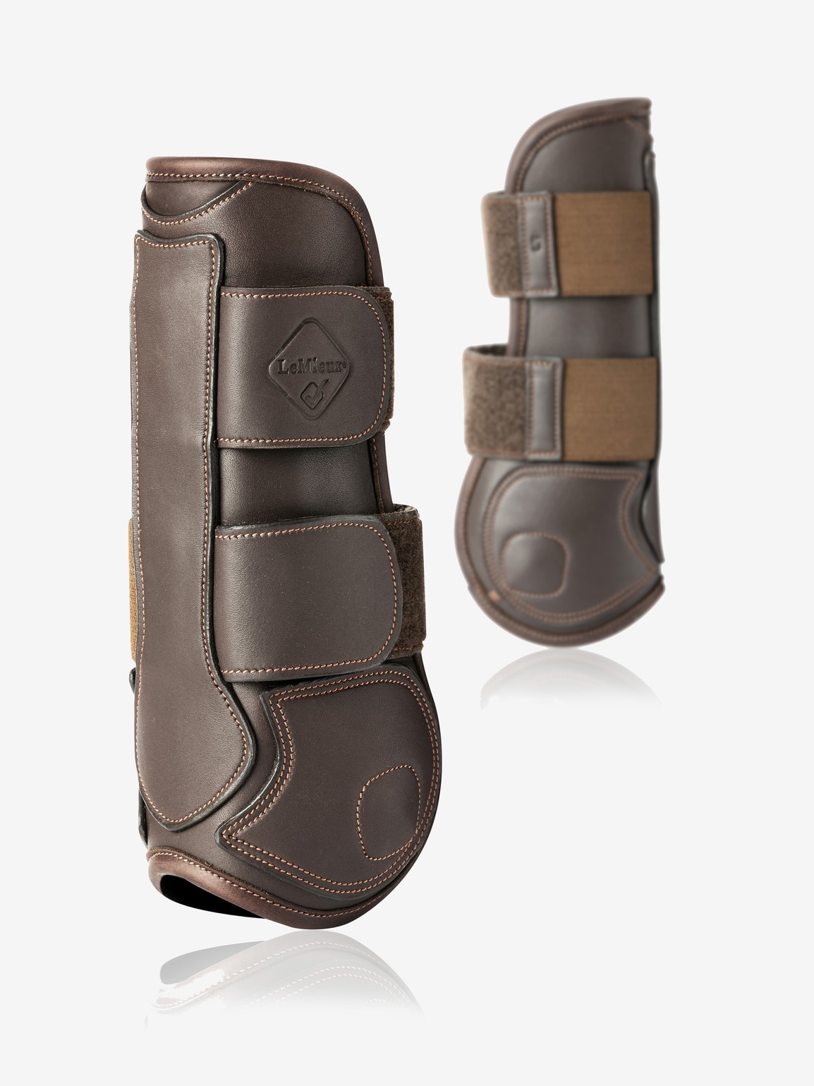 LeMieux Capella Leather Tendon Boots Brown Pony