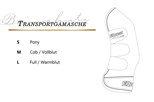 EQuest by Hölscher Transportgamasche | 4er Set navy L Full/Warmblut