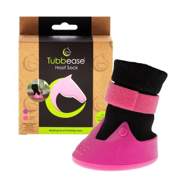 Tubbease Hufschuh, Behandlungsschuh für Pferdehufe pink = S (11 cm)