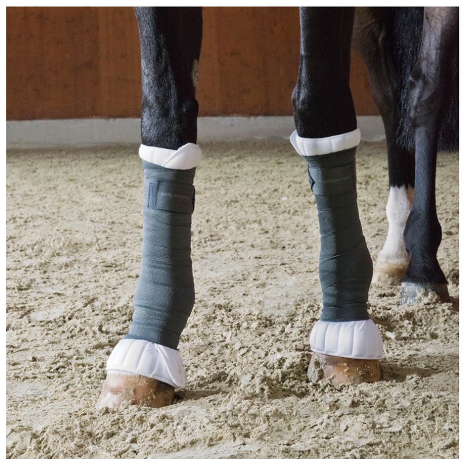 TransHorse Sport Bandagierunterlagen Memory Classic velvet black (schwarz) S (39 x 45 cm)