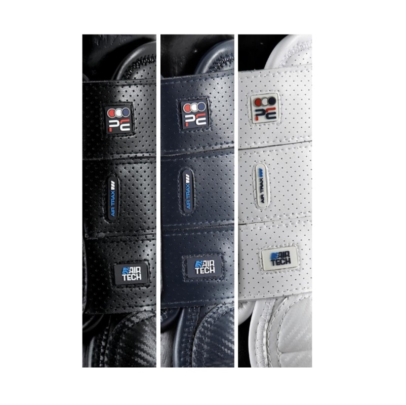 Premier Equine Carbon Tech Air Flex Eventing Boots Front navy M