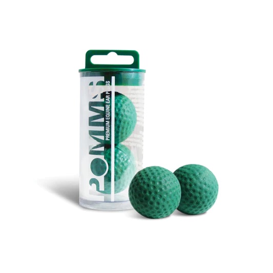 Pomms Premium Equine Ear Plugs Green Ohrenstöpsel für Pferde