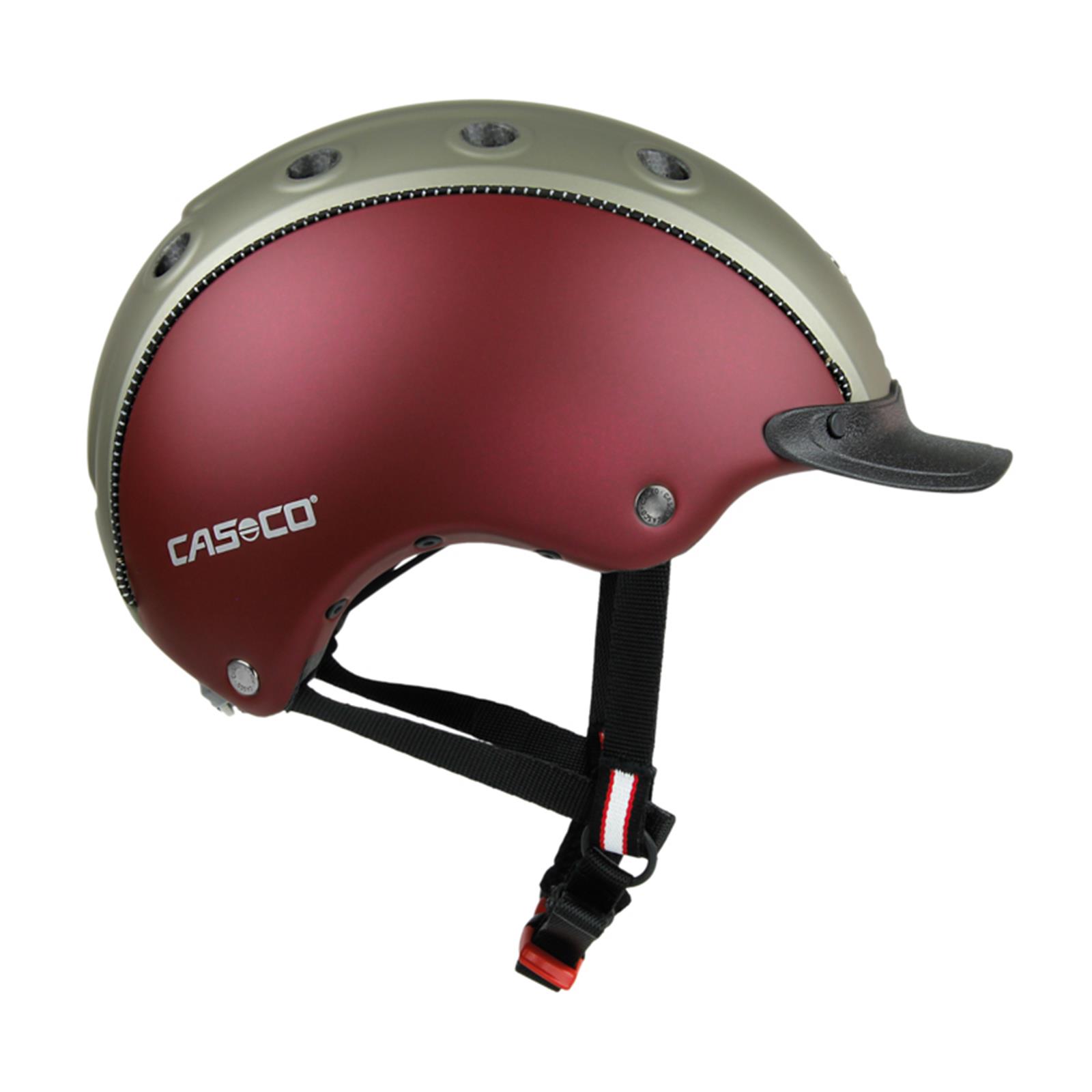 Casco Choice Turnier Kinder Reithelm dunkelrot-olive matt S (52-56)