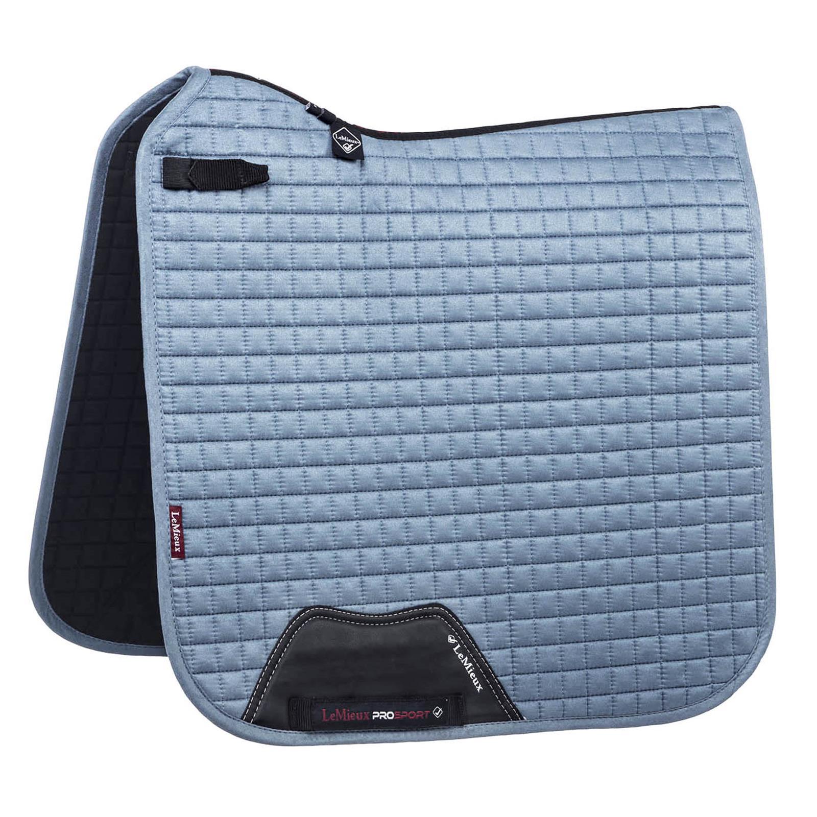 LeMieux Suede Dressage Square Schabracke Ice Blue L